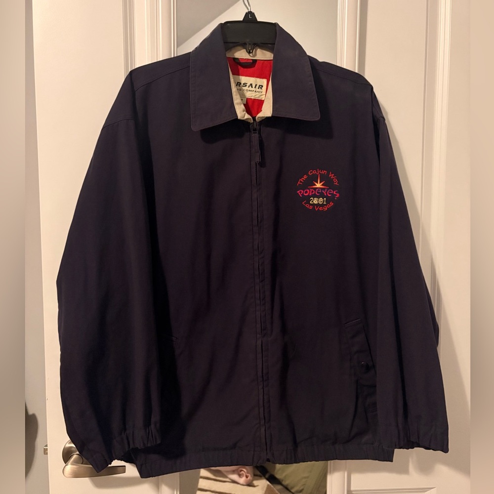 Vintage Popeyes Cajun Way Jacket 2001 Las Vegas Corsair Trading Co Men’s M